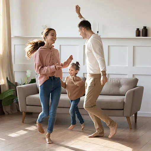 AfterLaminateInstallation Happy Family | Battle Creek Tile & Mosaic