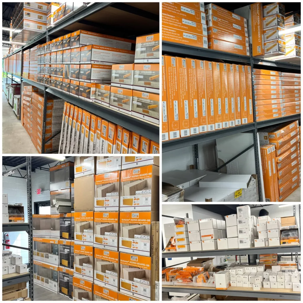 Schluter Samples at store | Battle Creek Tile & Mosaic