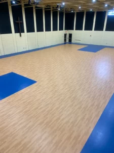 Gym floor | Battle Creek Tile & Mosaic